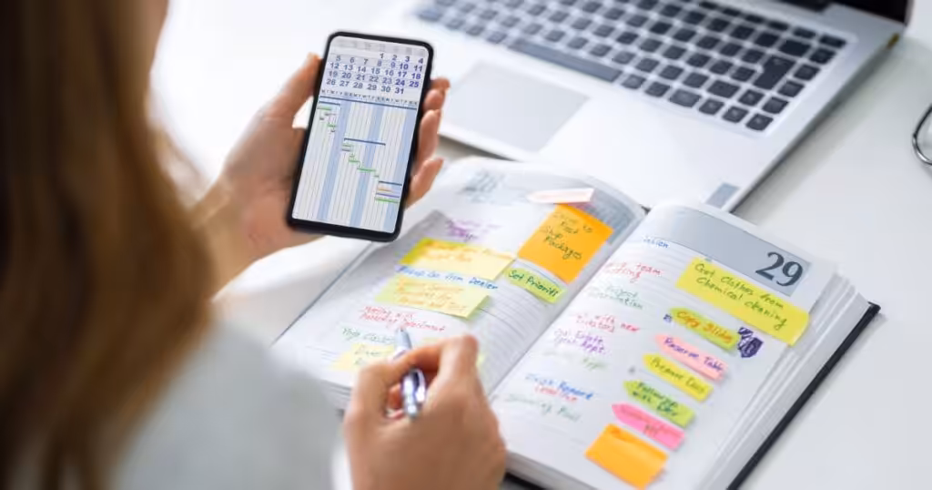 Business owner tracking schedule and expenses