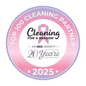 Cleaning for a Reason 2025 - Top 100 Cleaning Partner Badge