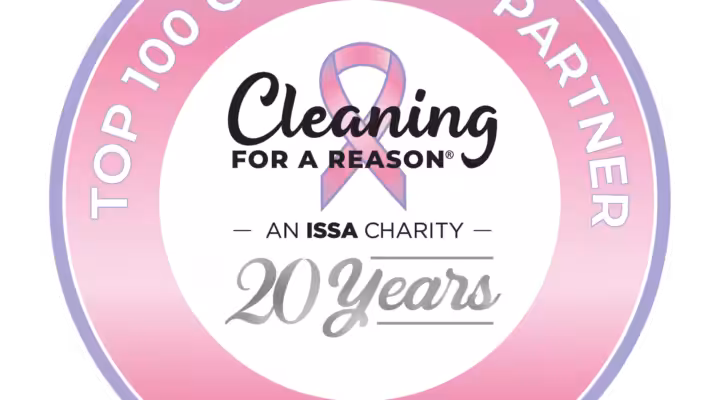 Cleaning for a Reason 2025 - Top 100 Cleaning Partner Badge